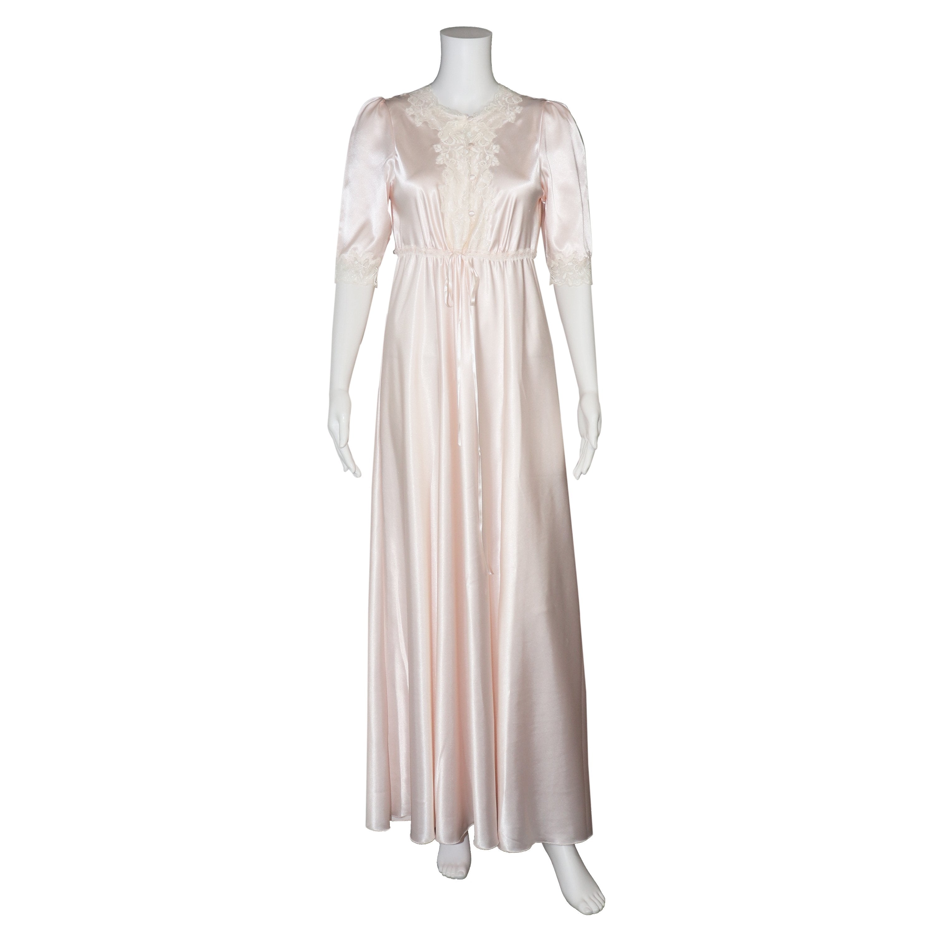 Jane Woolrich Lace Silk Nightgown 33721 – Princess Lingerie Boutique