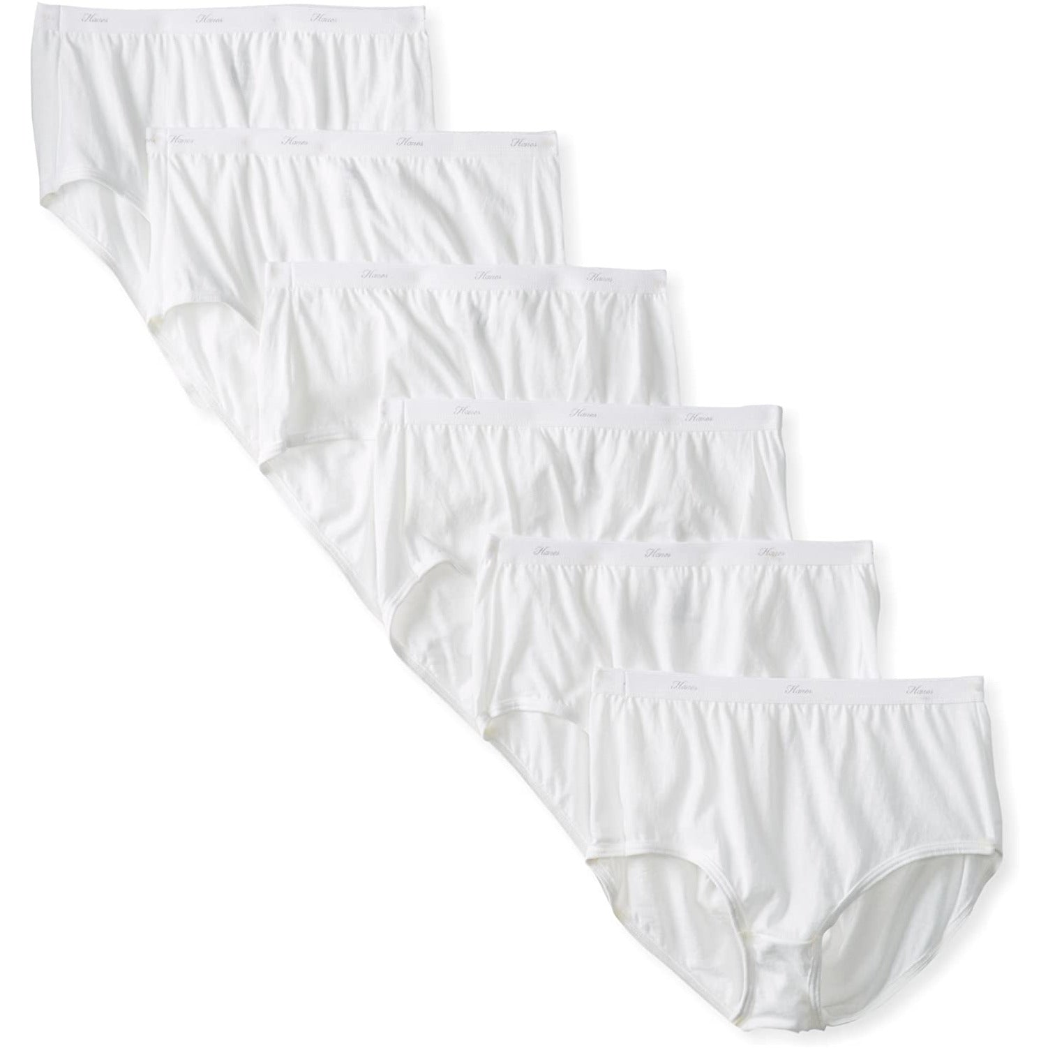 Hanes Cool Comfort Cotton Brief Panties 6-Pack PP40 – Princess Lingerie  Boutique